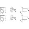 Унитаз подвесной LAUFEN KARTELL 54x37 безободковый 8.2033.7.000.000.1
